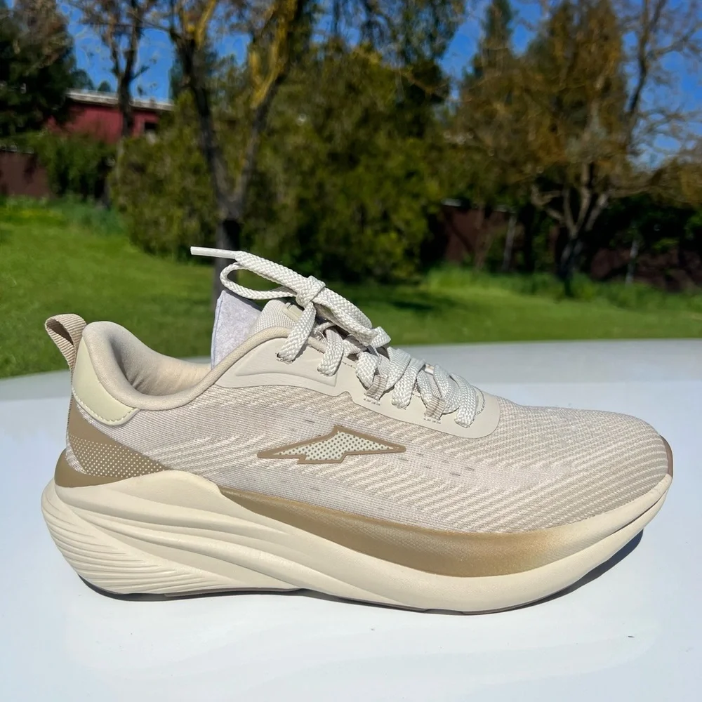 Avia Women's Cream and Tan Running Sneakers without original box